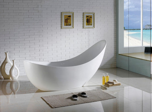 Kube Salto Free Standing Bathtub Collection in 67" and 80"