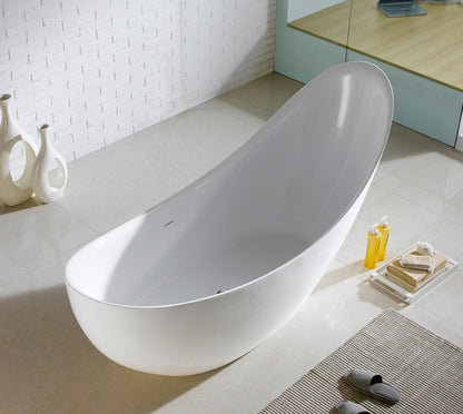 Kube Salto Free Standing Bathtub Collection in 67" and 80"