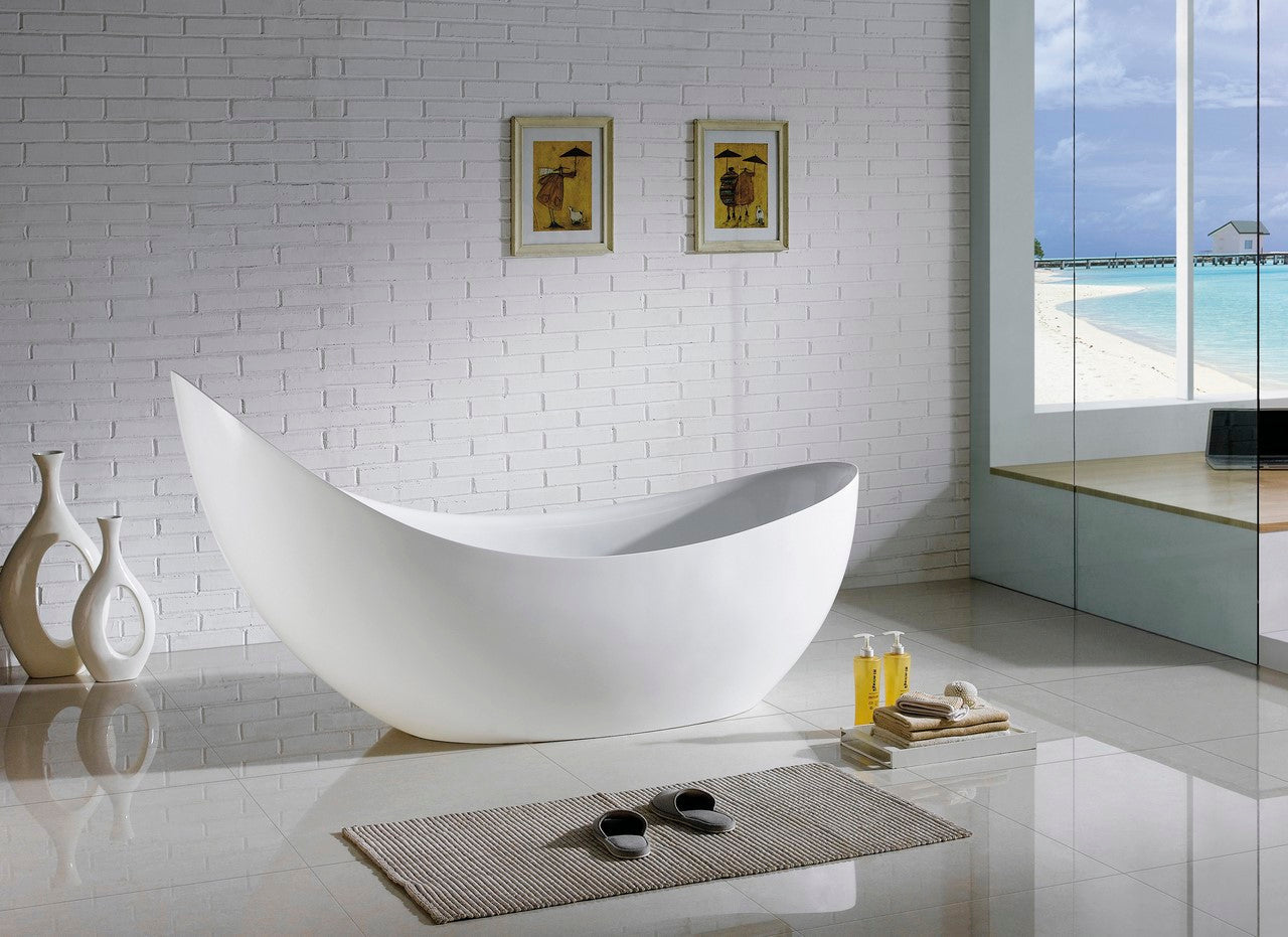Kube Salto Free Standing Bathtub Collection in 67" and 80"