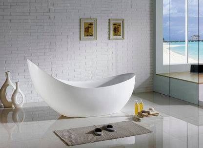 Kube Salto Free Standing Bathtub Collection in 67" and 80"