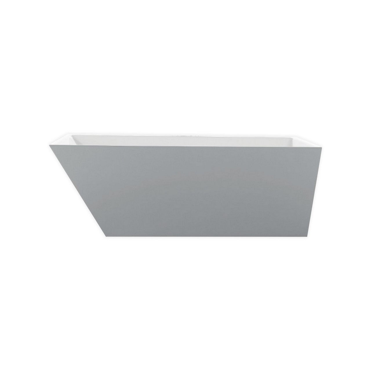 Kube Bath Obliquo 66.3" x 31.25" x 24.5 Free Standing Bathtub