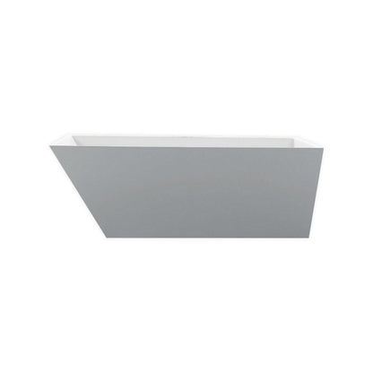 Kube Bath Obliquo 66.3" x 31.25" x 24.5 Free Standing Bathtub
