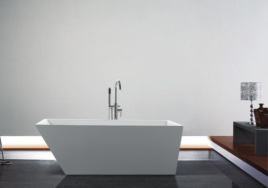 Kube Bath Obliquo 66.3" x 31.25" x 24.5 Free Standing Bathtub