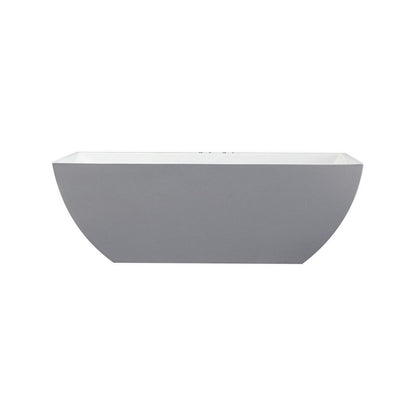 Kube Bath Contemporanea Free Standing Bathtub Collection 59" and 67"