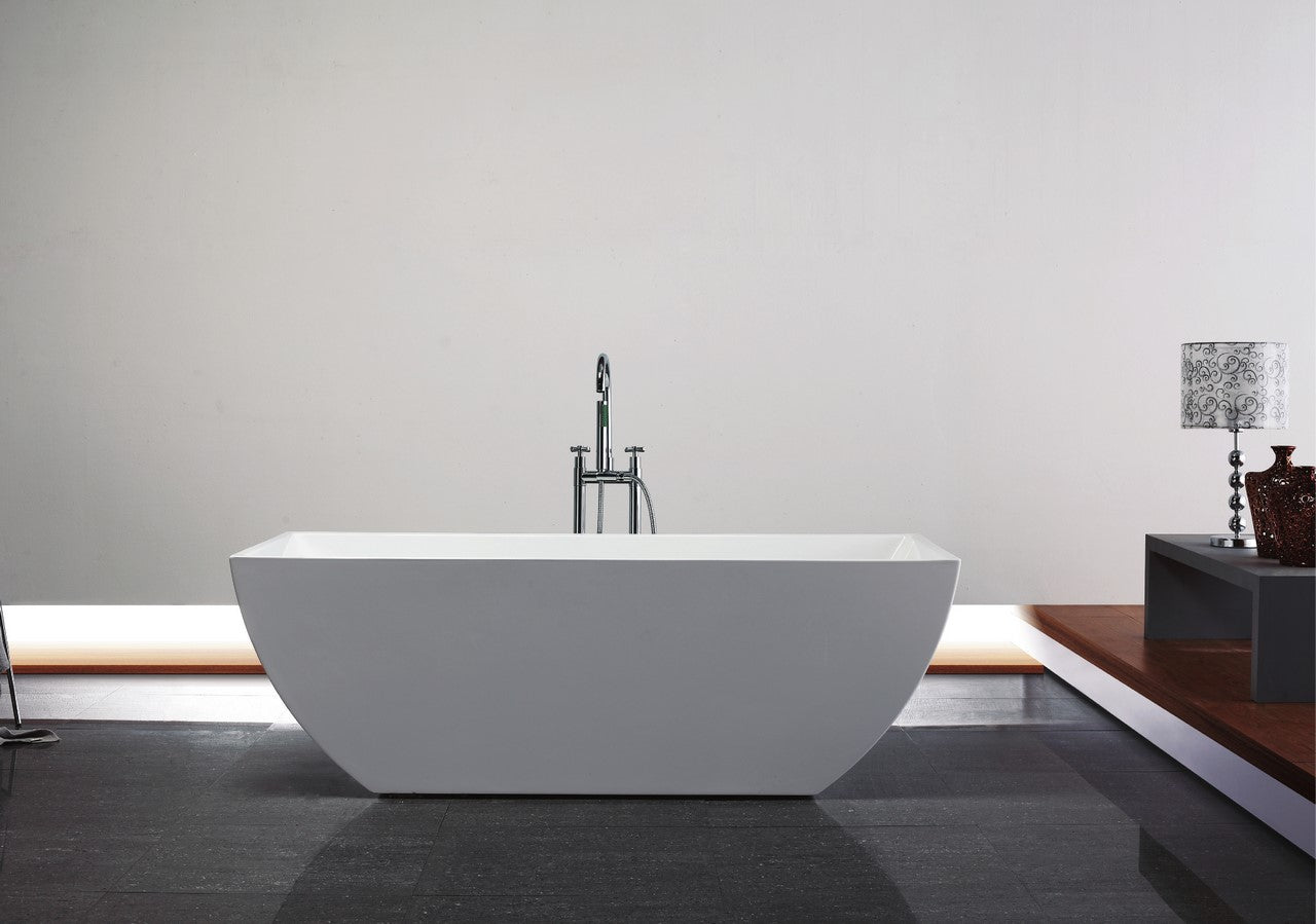 Kube Bath Contemporanea Free Standing Bathtub Collection 59" and 67"