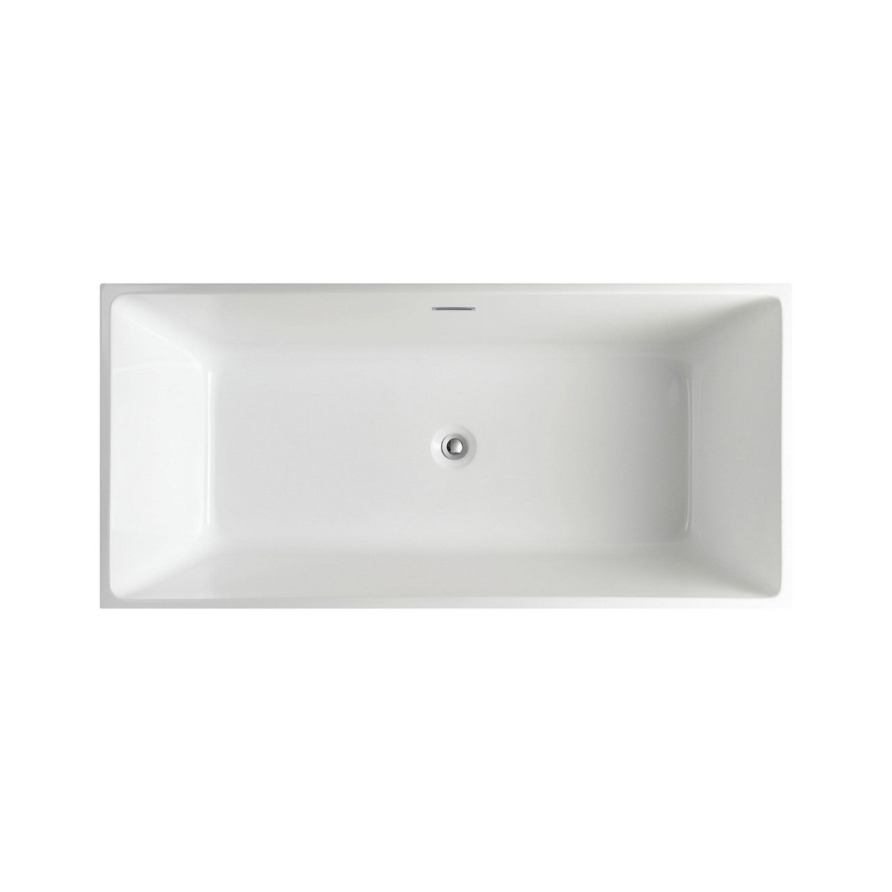 Kube Bath Squadra Free Standing Bathtub Collection in 59" 63" and 67"