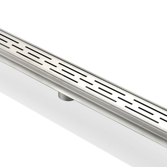 Kube Bath 28" Stainless Steel Linear Grate Shower Drain