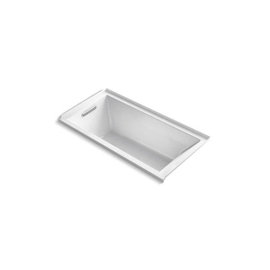 Kohler Underscore Rectangle 60" x 30" alcove bath with integral flange and left-hand drain-  White