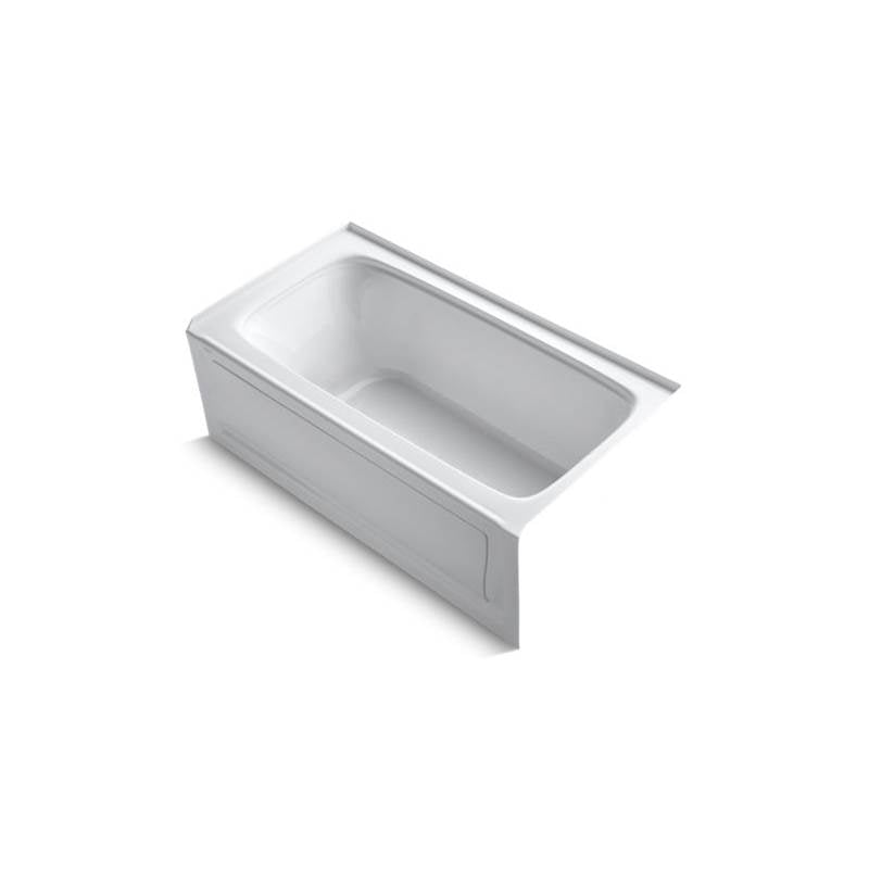 Kohler Bancroft 60" x 32" alcove bath with integral apron, integral flange and right-hand drain  -White