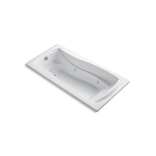 Kohler Mariposa 72" x 36" drop-in whirlpool bath with end drain, custom pump location and heater  -White