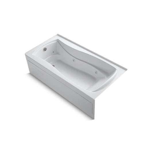 Kohler Mariposa 72" x 36" alcove whirlpool bath with integral apron, integral flange and left-hand drain  -White