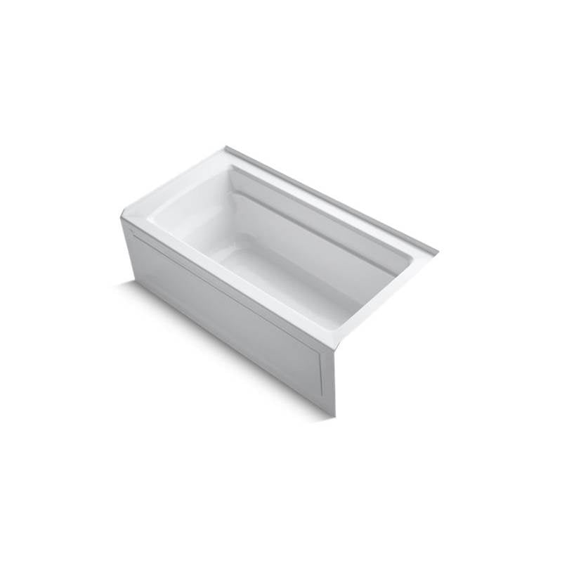 Kohler Archer 60" x 32" x 19" Alcove Bath With Integral Apron, Integral Flange and Right Hand Drain -  White