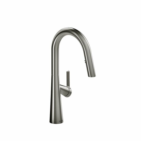 Riobel Ludik Transitional 16 1/8" Pulldown Kitchen Faucet- Stainless Steel Finish