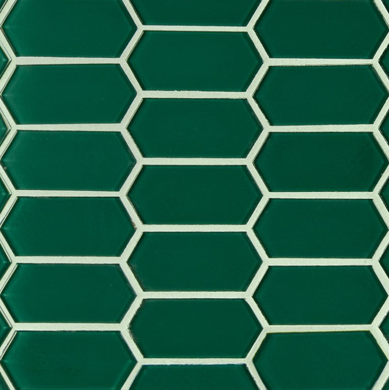 MSI Backsplash and Wall Tile Laurel Picket Glass Tile 8mm