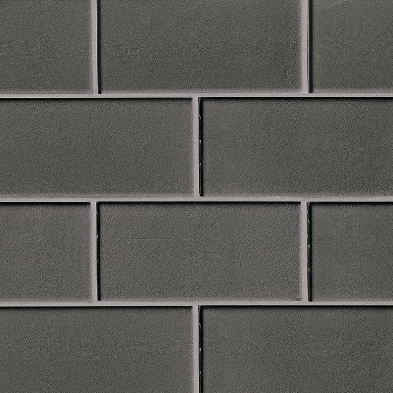 MSI Backsplash and Wall Tile Metallic Gray Subway Glass Tile 3" x 6"