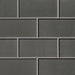 MSI Backsplash and Wall Tile Metallic Gray Subway Glass Tile 3