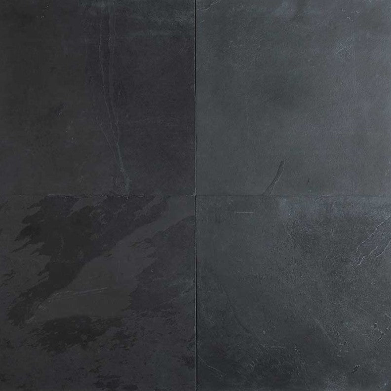 MSI Montauk Black Slate Tile Gauged 16" x 16"