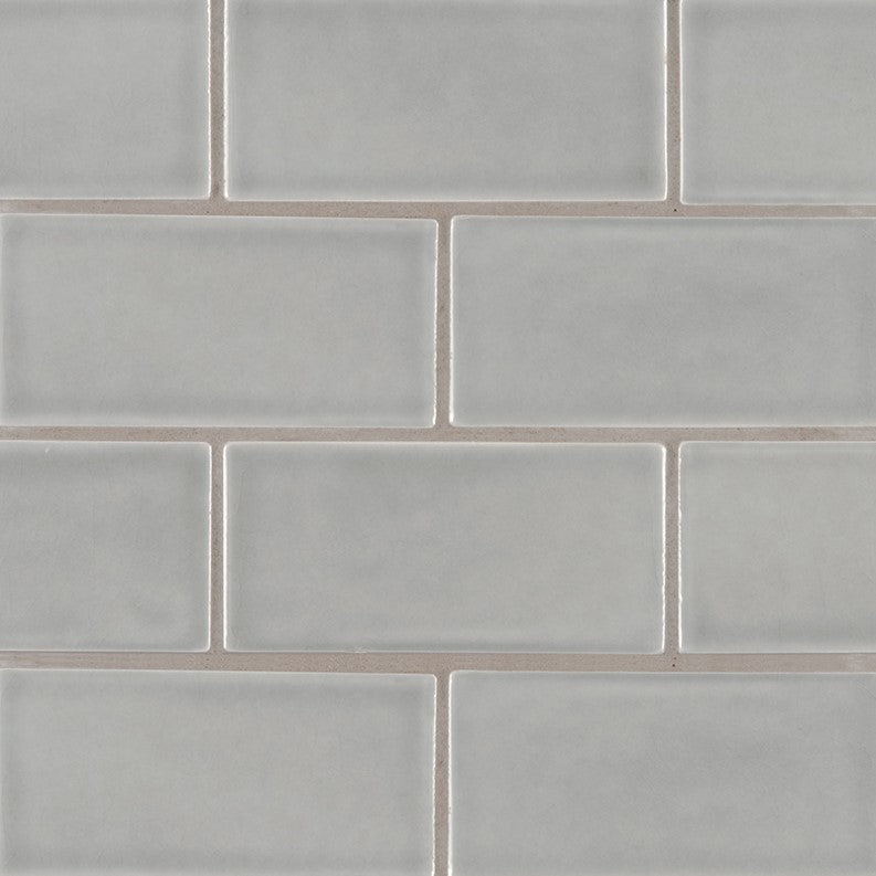 MSI Backsplash and Wall Tile Morning Fog Subway Tile 3" x 6"  Glossy