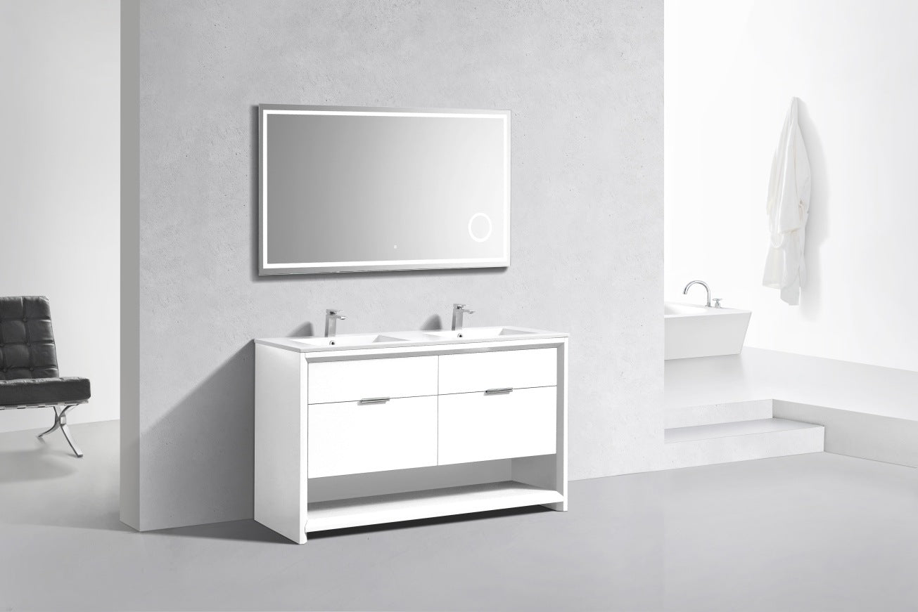 Kube Bath Nudo 60″ Double Sink  Modern Bathroom Vanity