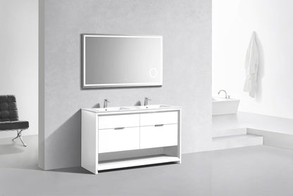 Kube Bath Nudo 60″ Double Sink  Modern Bathroom Vanity
