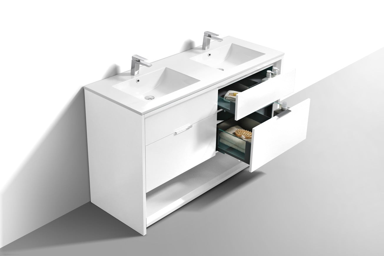 Kube Bath Nudo 60″ Double Sink  Modern Bathroom Vanity