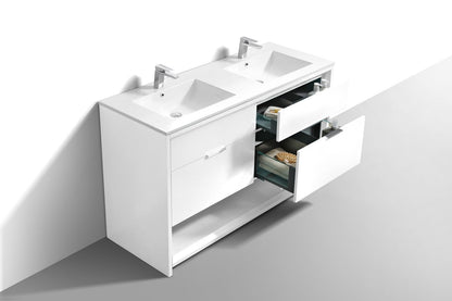 Kube Bath Nudo 60″ Double Sink  Modern Bathroom Vanity