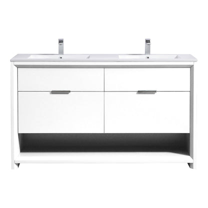 Kube Bath Nudo 60″ Double Sink  Modern Bathroom Vanity
