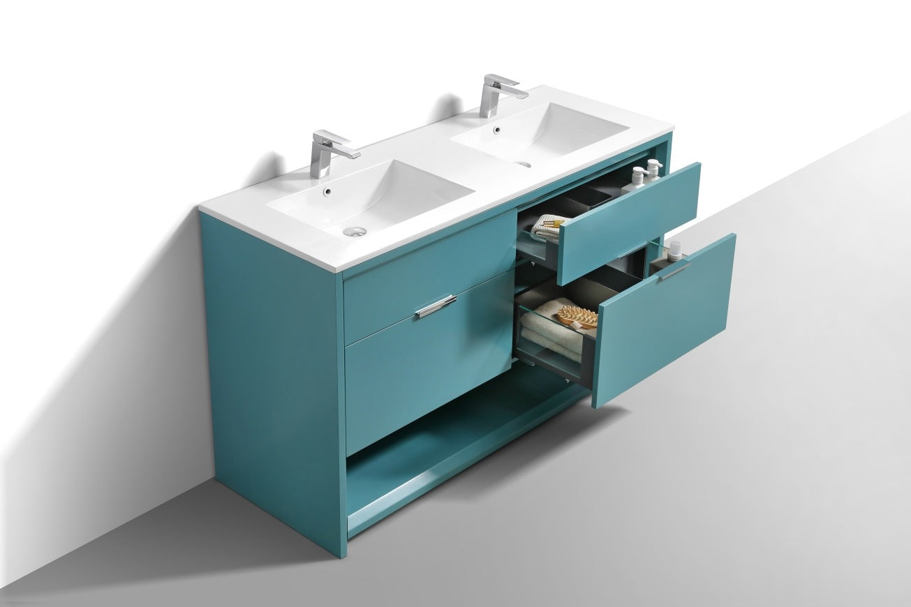 Kube Bath Nudo 60″ Double Sink  Modern Bathroom Vanity