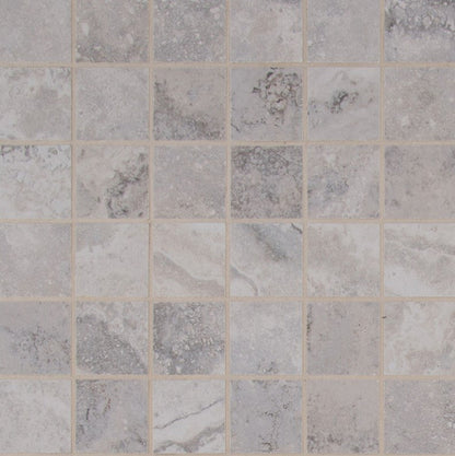 MSI Napa Gray Ceramic Mosaic Tile Matte 2" x 2" 12" x 12"