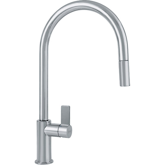 Franke 16 1/2" Ambient Deck-Mount 1-Hole Kitchen Faucet Swivel Spout 1.75 GPM With 1-Lever Handle- Satin Nickel