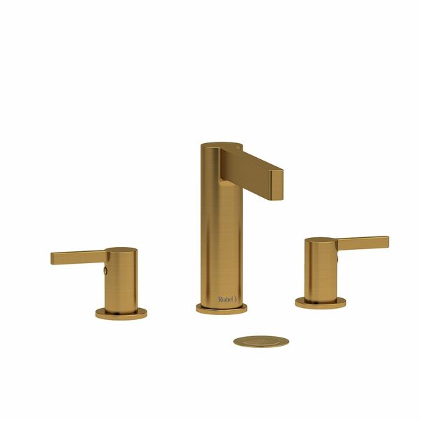 Riobel Paradox Modern 6 3/8" Widespread Lavatory Faucet- Brushed Gold