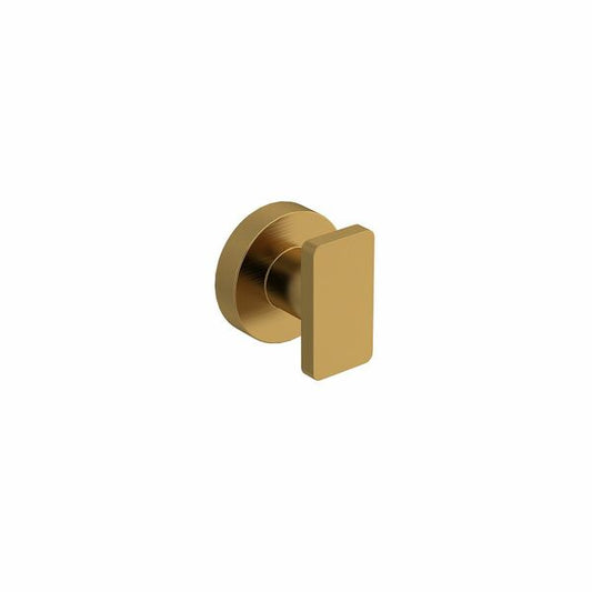 Riobel Paradox Modern Robe Hook- Brushed Gold