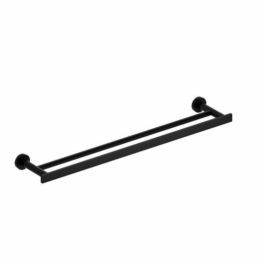 Riobel Paradox Modern Double 24" Towel Bar- Black