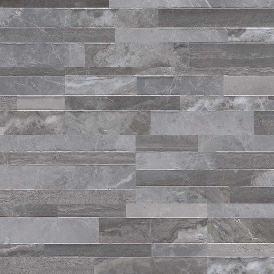 MSI Hardscaping Stacked Stone Panel Matte Palisade Grey 6" x 24"