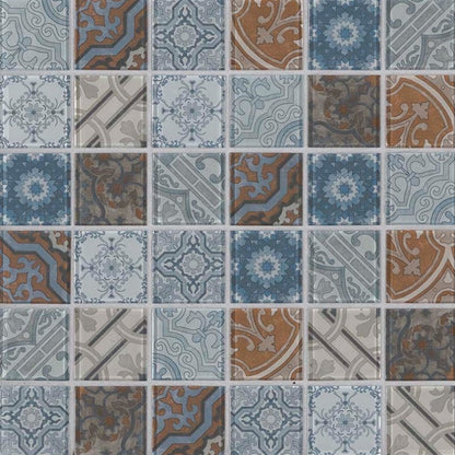 MSI Backsplash and Wall Tile Pasadena Glass Mosaic Tile 12" x 12" 6mm