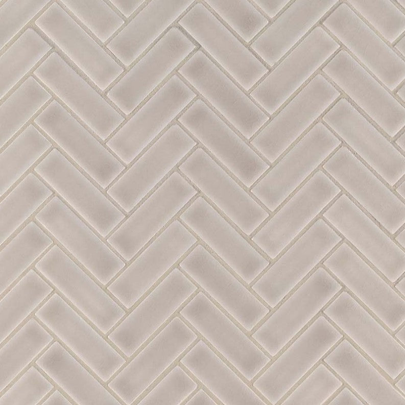 MSI Backsplash and Wall Tile Portico Pearl Herringbone Tile Glossy 8mm