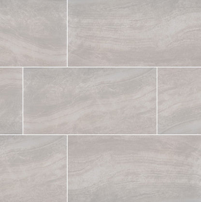 MSI Praia Grey Matte Porcelain Tile 24" x 48"