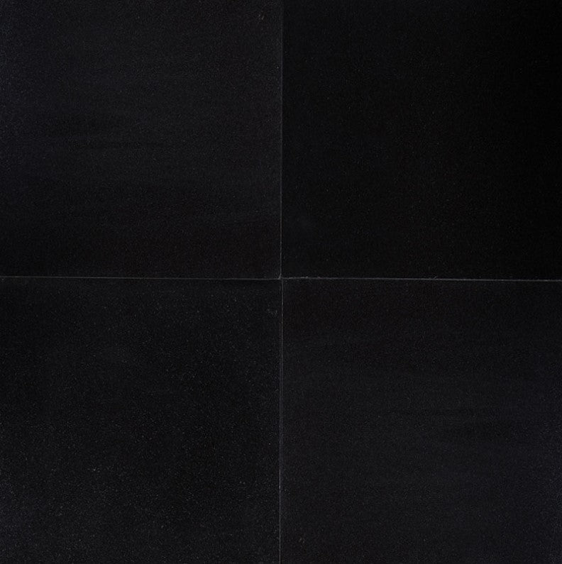 MSI Premium Black Granite Tile Polished 18" x 18"