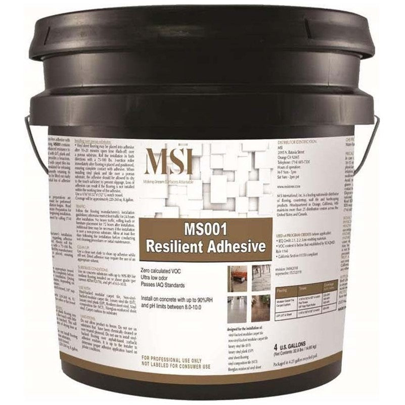 MSI Universal Pressure Sensitive LVT Adhesive 4 Gallon Pail