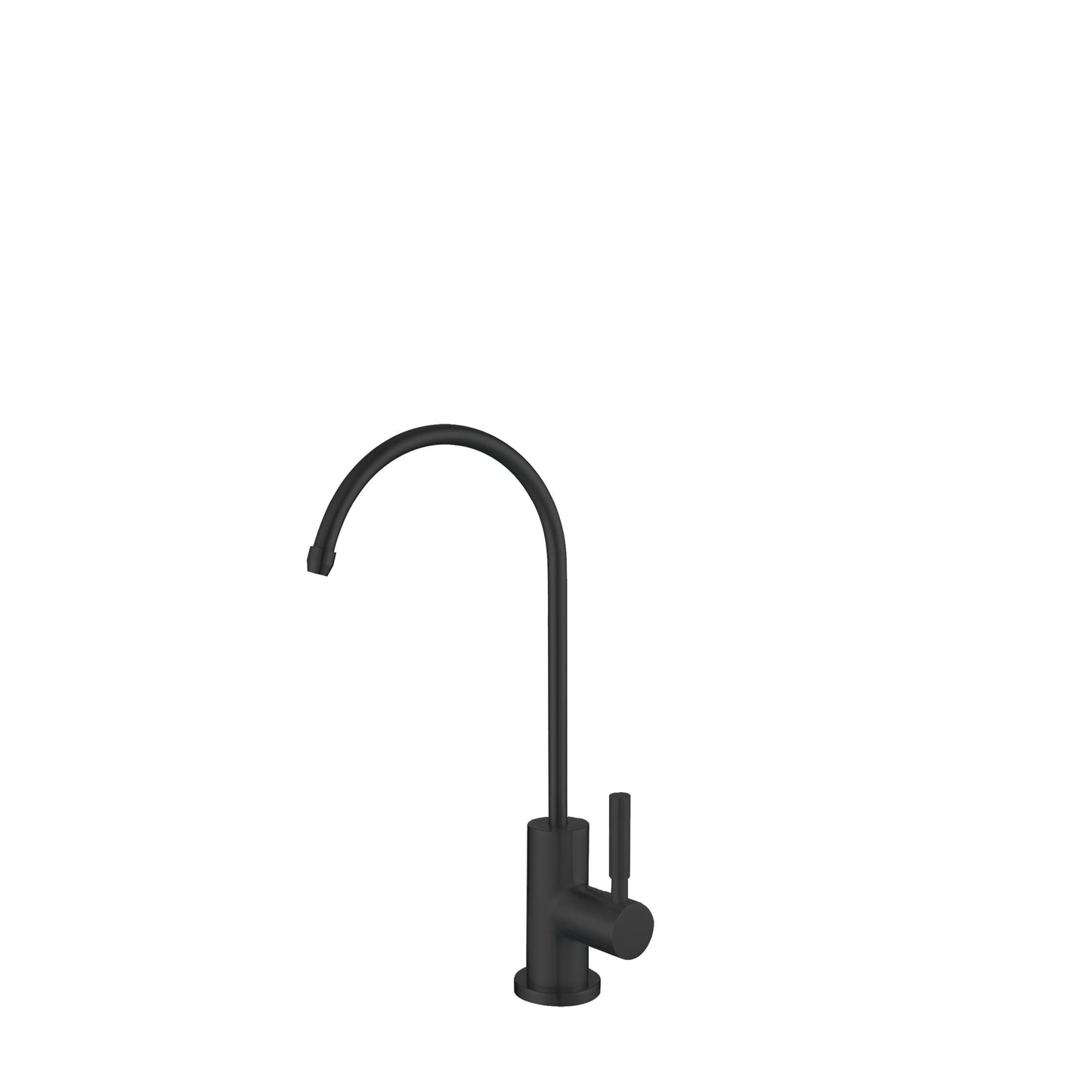 Stylish Lodi 11.25" Kitchen Drinking Water Tap Faucet, Stainless Steel Matte Black Finish K-142N