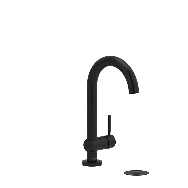 Riobel Riu Transitional 10 1/8" Single Handle Lavatory Faucet- Black