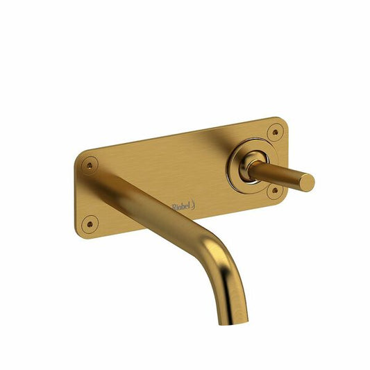 Riobel Riu Transitional Wall Mount Lavatory Faucet- Brushed Gold