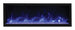 Remii 65″ Wide & 18″ High – Indoor or Outdoor, Built-in Only, Electric Fireplace With Black Steel Surround