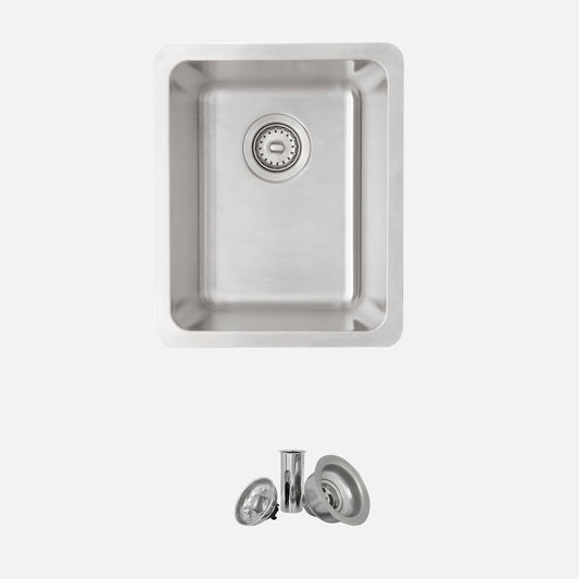 Stylish 15" Dual Mount Single Bowl Kitchen Sink (MORELLA)