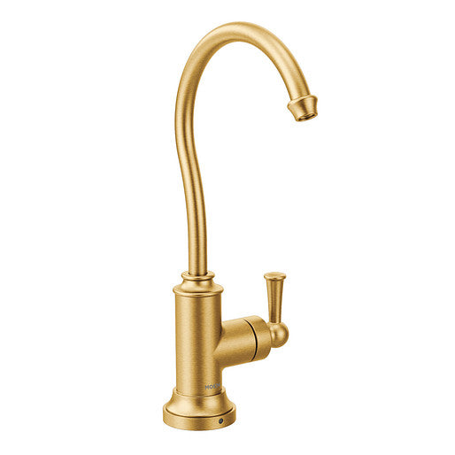 Moen Sip Traditional 11" Drinking Tap One Handle High Arc Beverage Faucet Brushed Gold