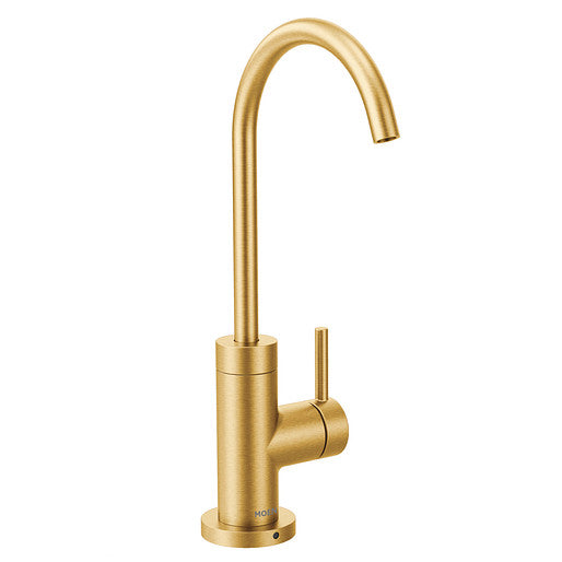 Moen Sip Modern One Handle 11" Drinking Tap High Arc Beverage Faucet Brushed Gold