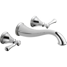 Delta Cassidy Two Handle Wall Mount Lavatory Faucet Trim