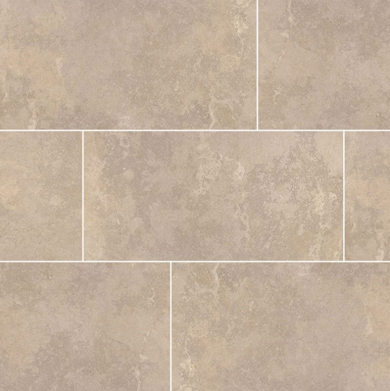 MSI Tempest Beige Ceramic Tile Matte 12" x 24"