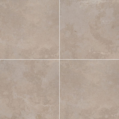 MSI Tempest Beige Matte Ceramic Tile 18" x 18"