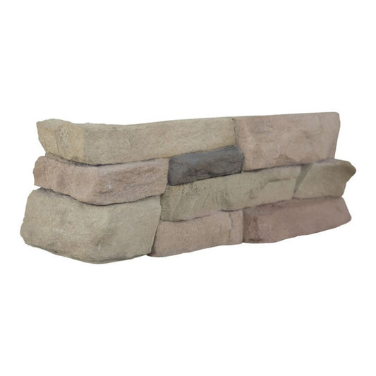 MSI Hardscaping Stacked Stone Veneer Terrado Peninsula Sand Corner Piece